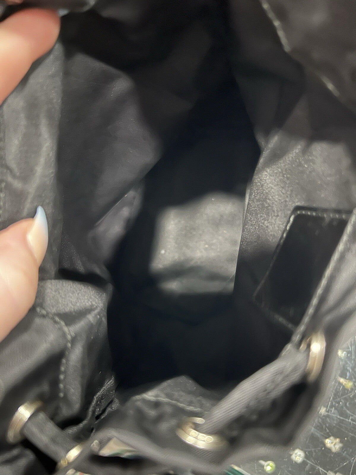 Prada Vintage Vela Wristlet Pouch With Certificate Of Authenticity