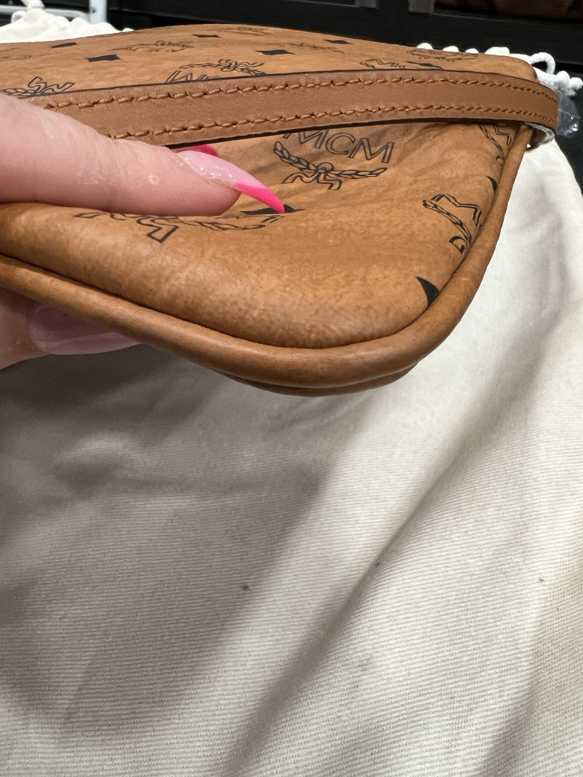 MCM Crossbody Pouch in Visetos Original $490.00 NEW