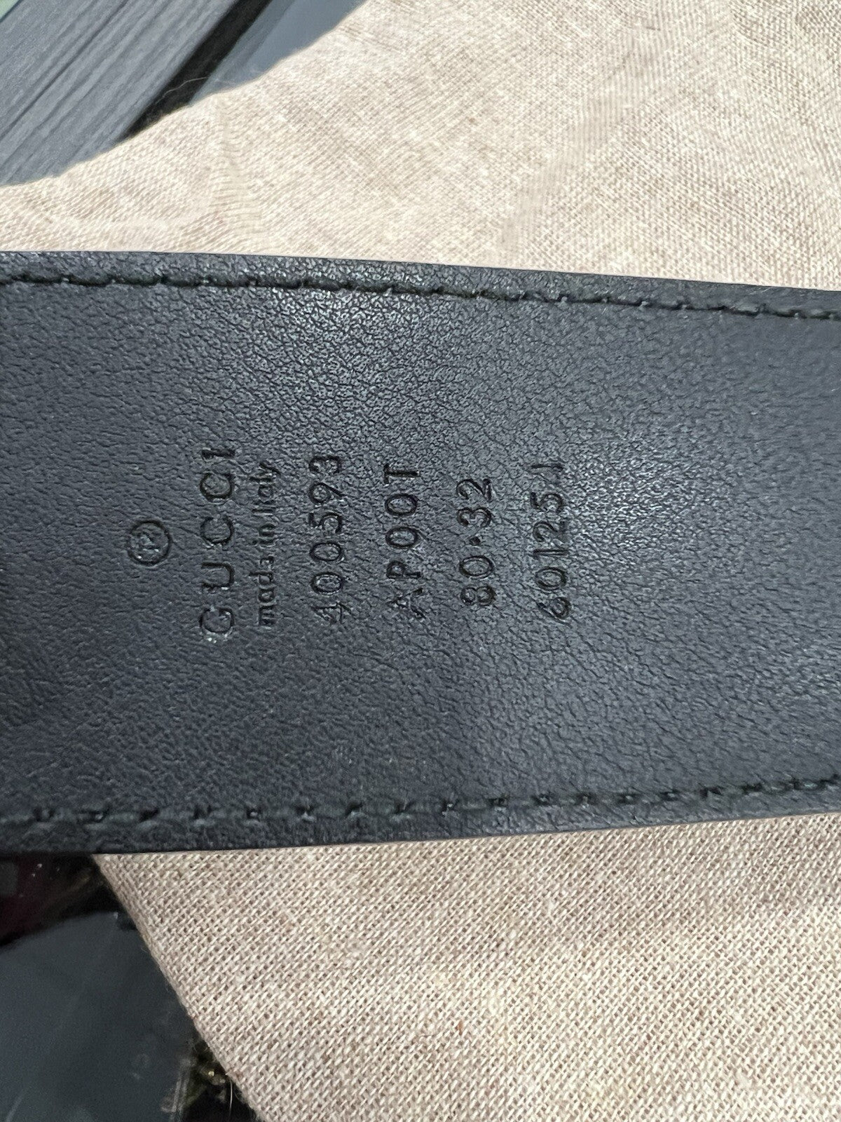 Gucci Marmont Black/Aged Gold Belt Duster  80/32"