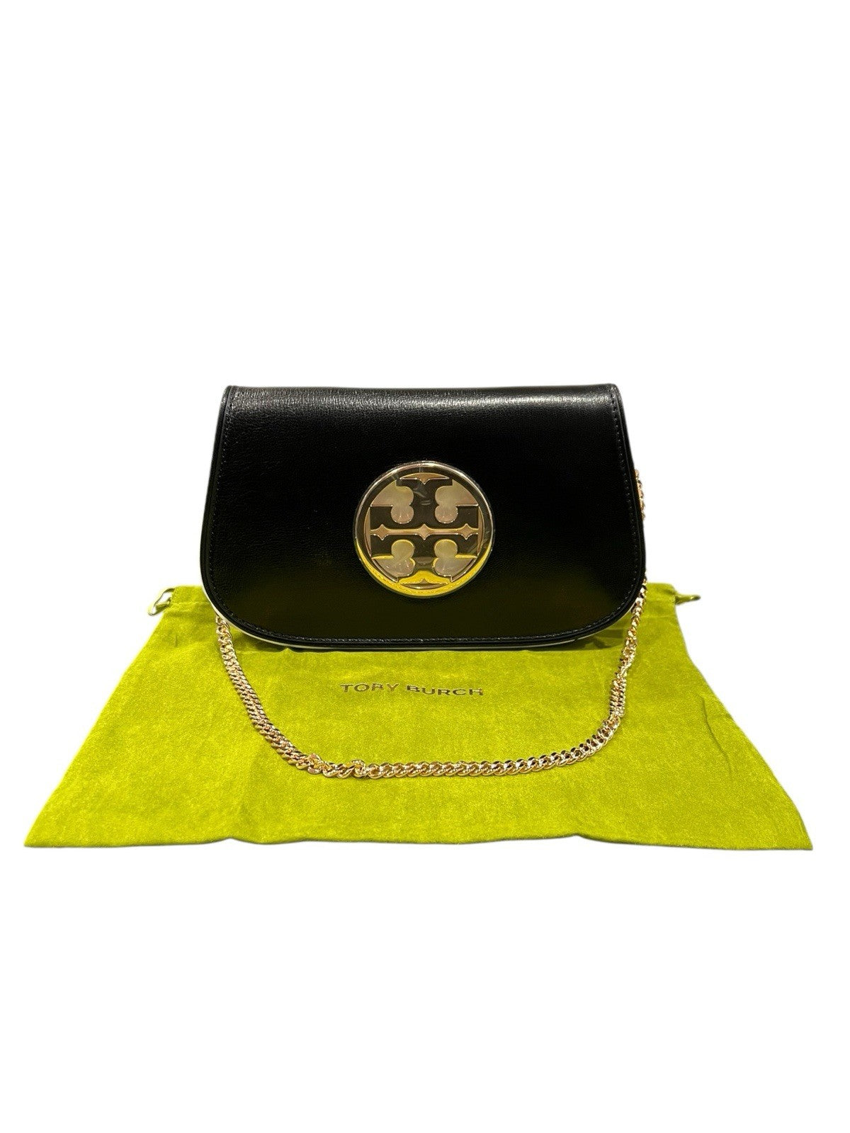 Tory Burch Black Reva Clutch Bag NWT & Duster