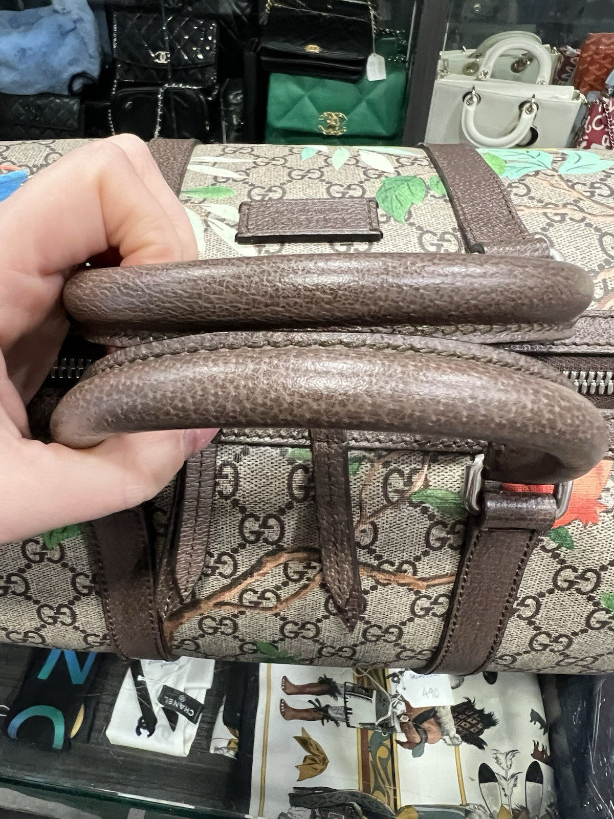 Gucci Supreme GG Tian Duffle Bag Limited Edition With Box lock key strap