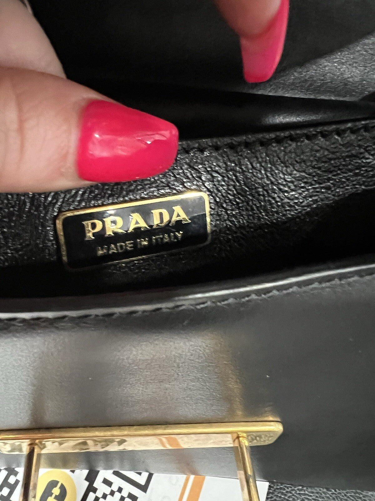Prada Cashier Shoulder Bag With Certificate Of Authenticity