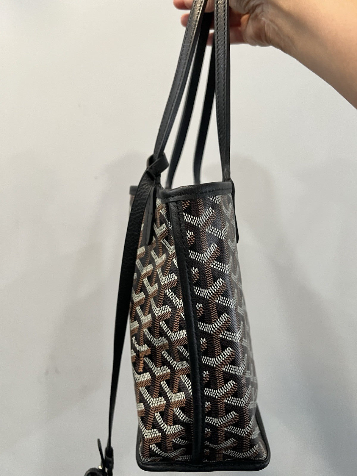 Goyard Anjou Pm Reversible Tote Bag Goyardine Certificate Of Authenticity