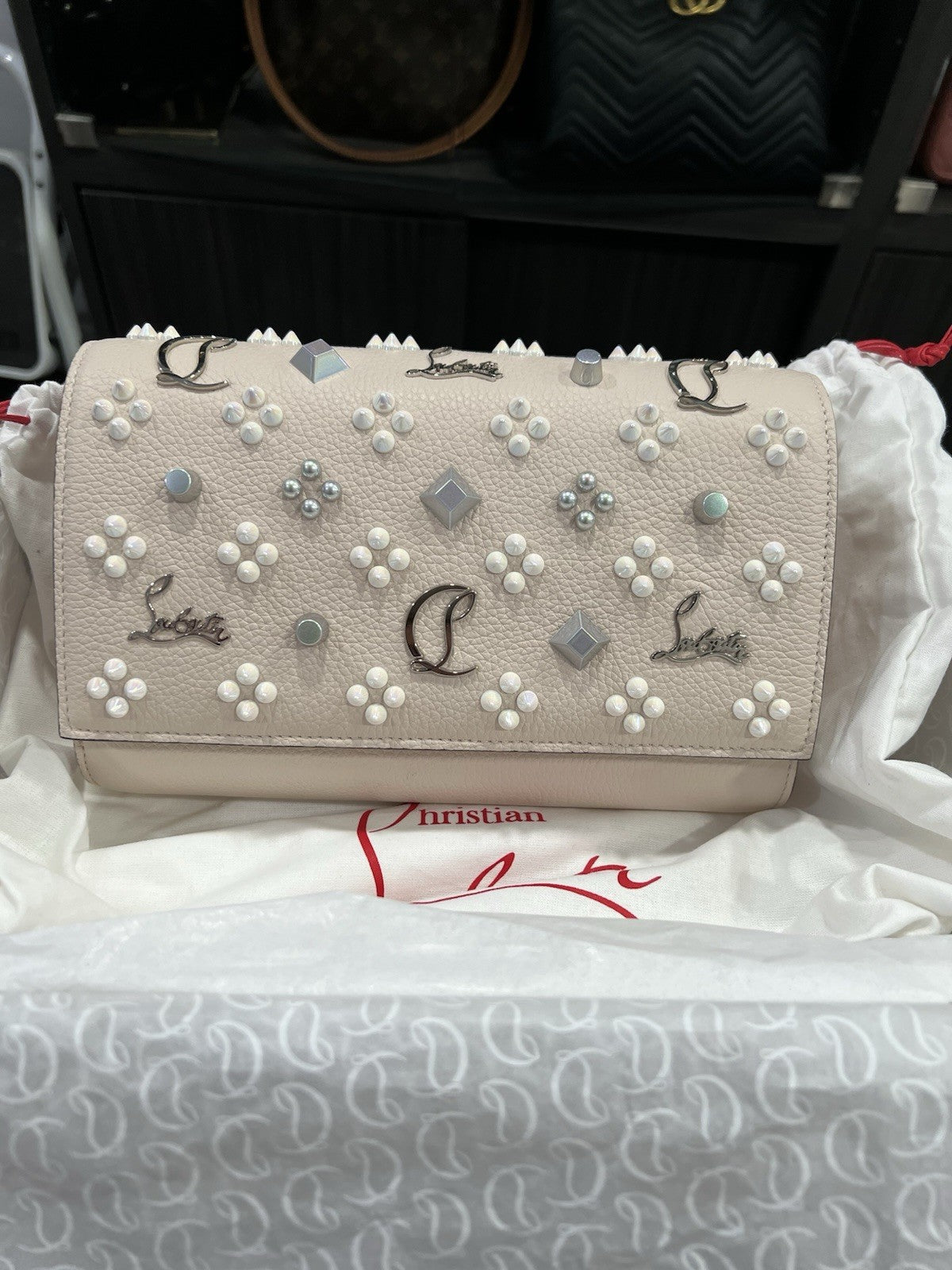 Christian Louboutin Paloma WOC Loubinthesky & Spikes NIB