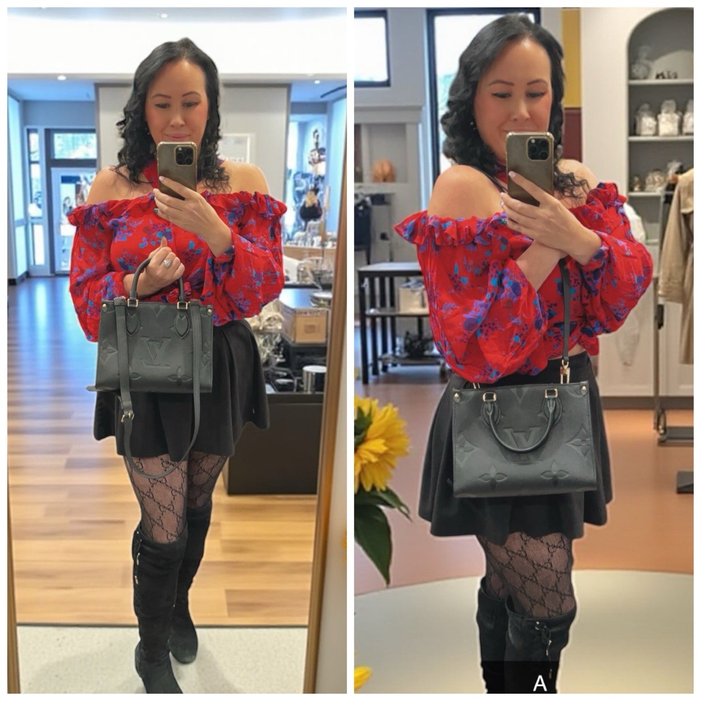 Louis Vuitton Empreinte Noir Onthego PM Crossbody Retail $3400