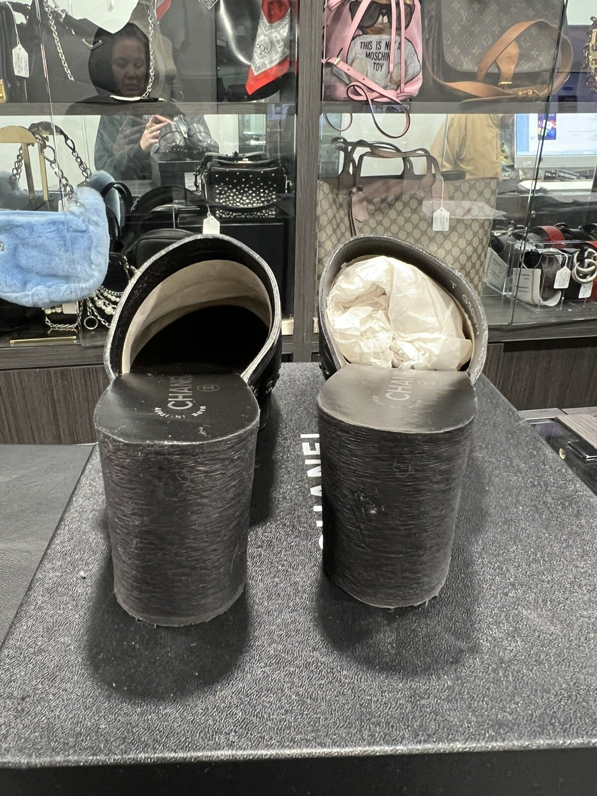 Chanel Lucky Charms Leather Clogs Size 40/US10