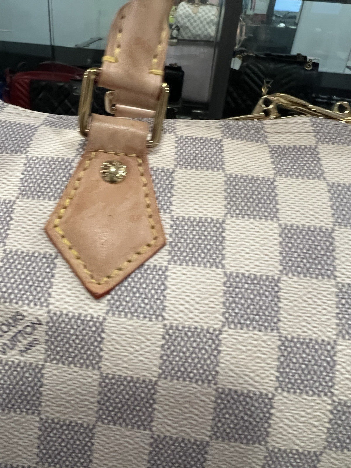 Louis Vuitton Speedy 30 Bandouliere Azure Retail $1980