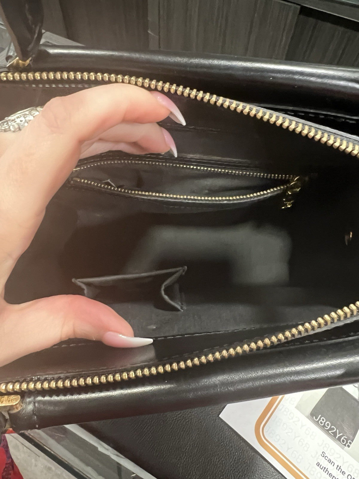 Louis Vuitton Black Epileather Top Handle Figari Pm Bag