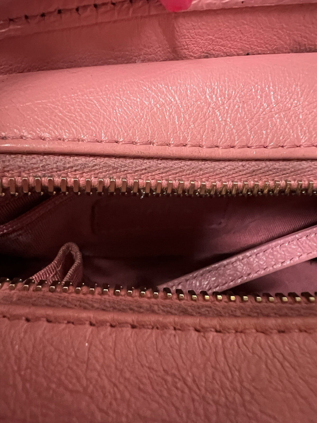 Chanel Gabrielle Pink Hobo Logo Handle Bag W/Certificate Of Authenticity