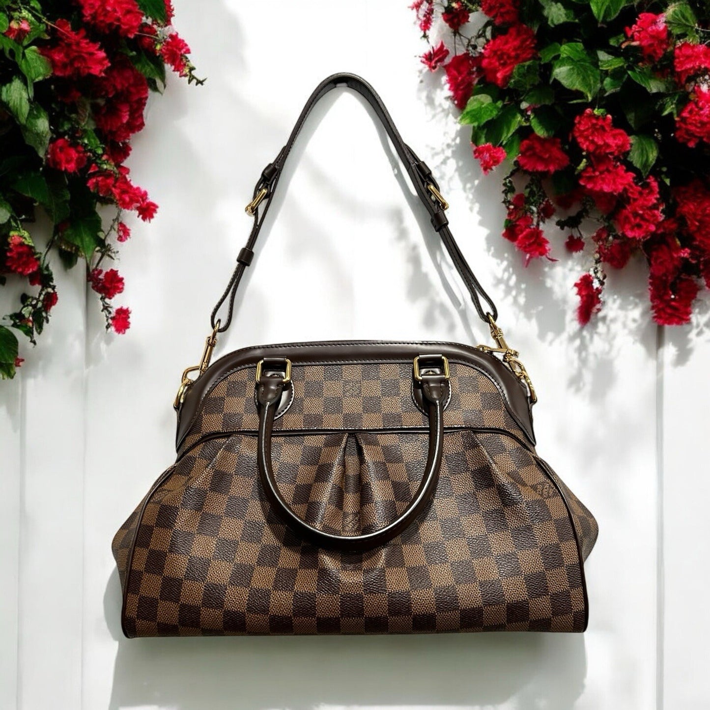 Louis Vuitton Damier EbeneTrevi PM W/Certificate Of Authenticity