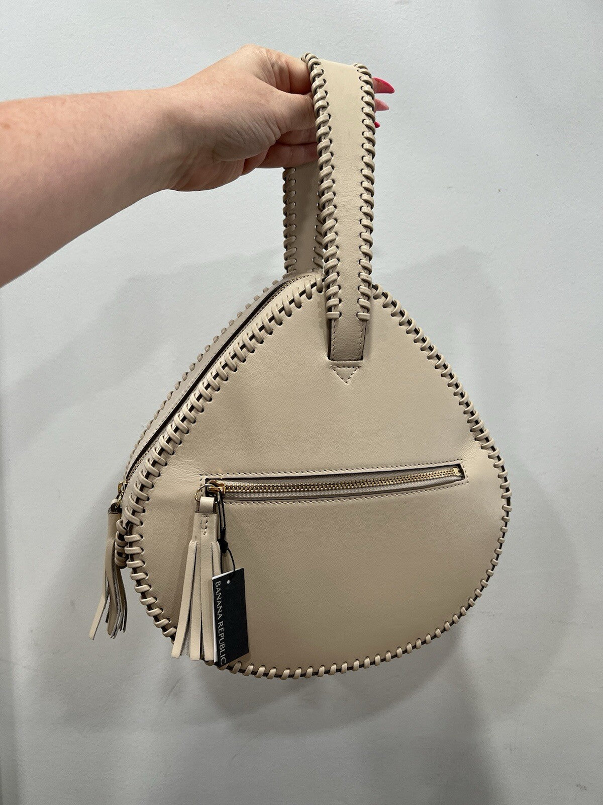 Banana Republic Triunfo Wrist Bag NWT & Duster Bone (Retail $600)