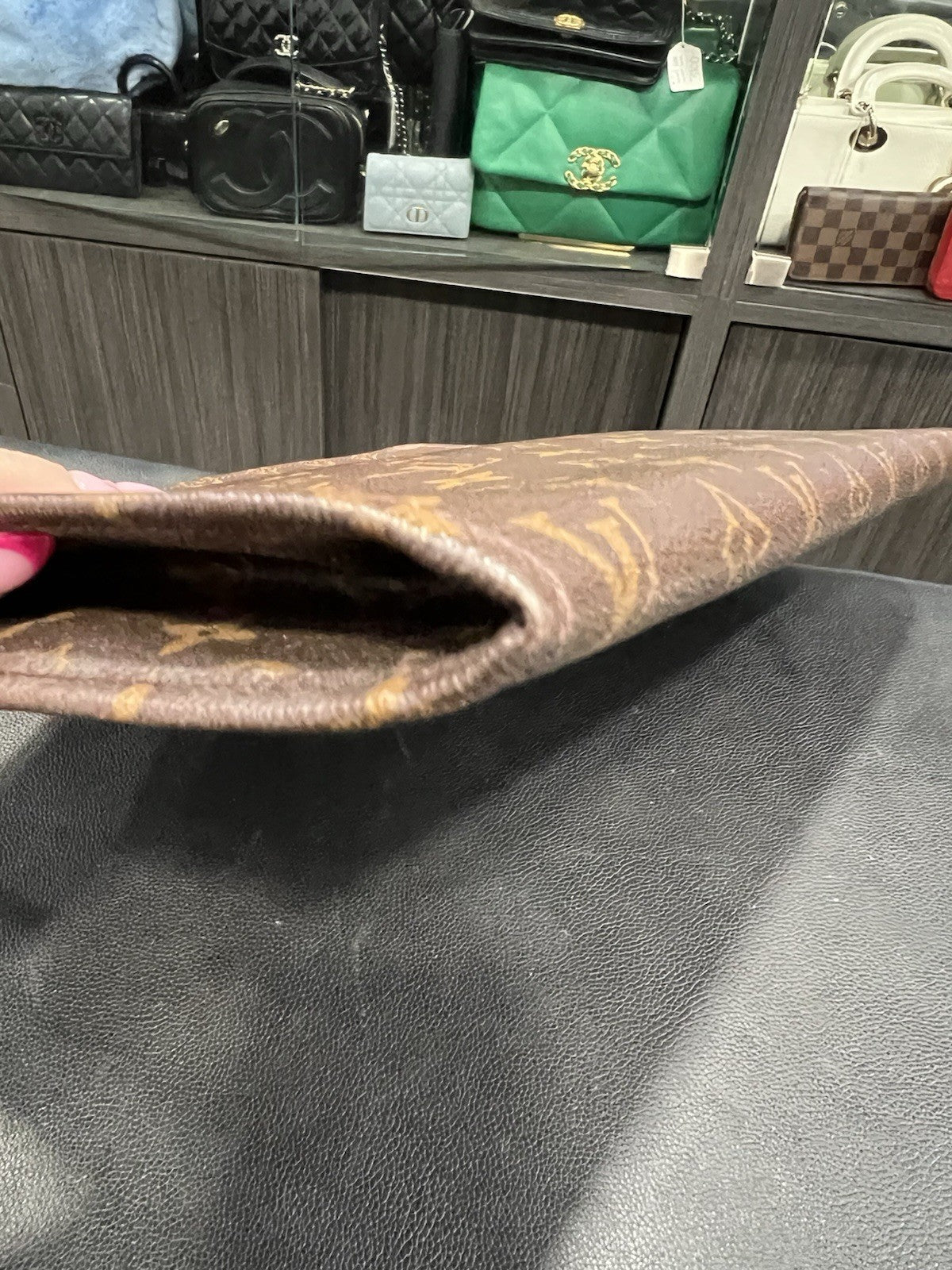 Louis Vuitton Poche Documents Portfolio Case W/Duster & Authenticity