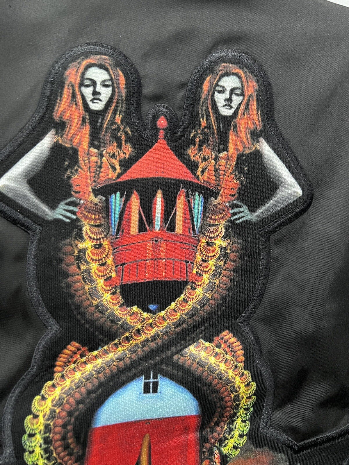 Burberry Men's Size M Mermaid Applique Bomber Jacket