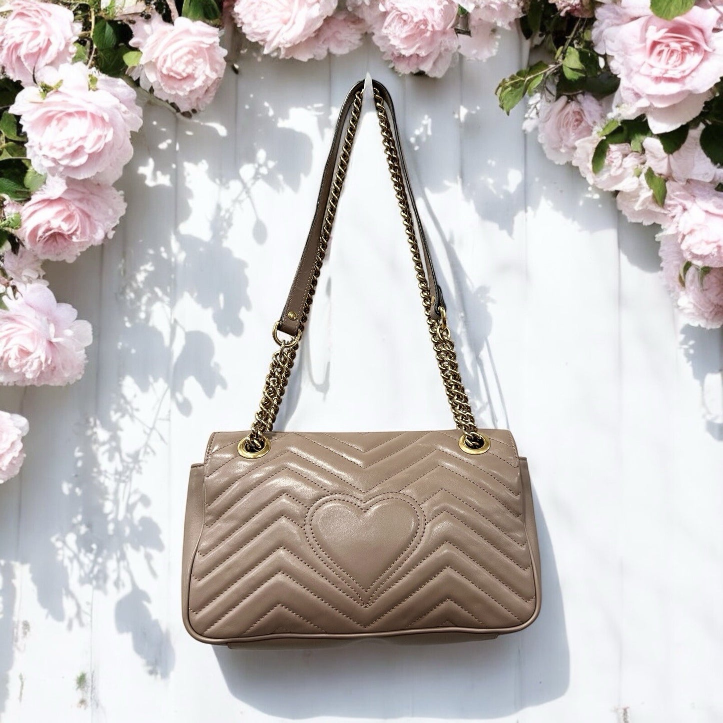 Gucci Matelasse Small GG Marmont Shoulder Bag