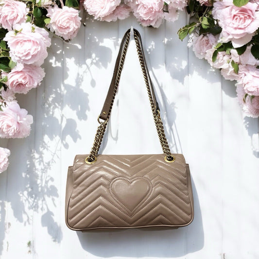 Gucci Matelasse Small GG Marmont Shoulder Bag