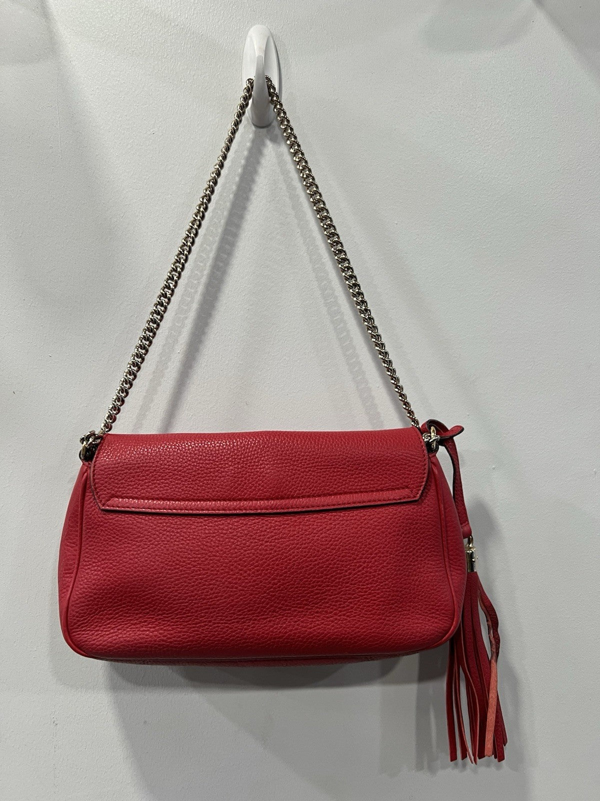 Gucci Red Classic Soho Flap Bag W/Authenticity