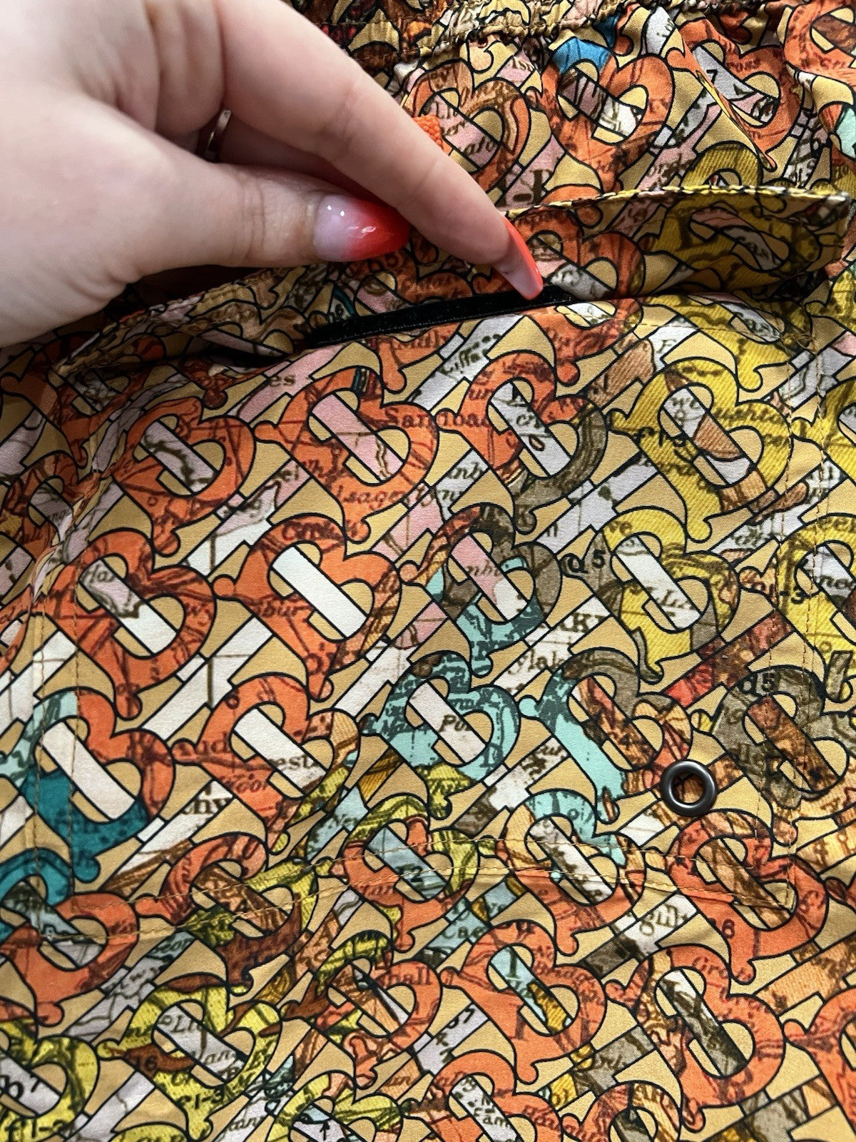 Burberry Greenford Tb Earth Swim Shorts Size XL NWT