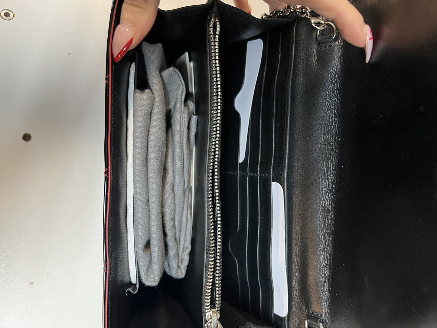 Alexander McQueen Black Patent Skull Chain Bag Quilted