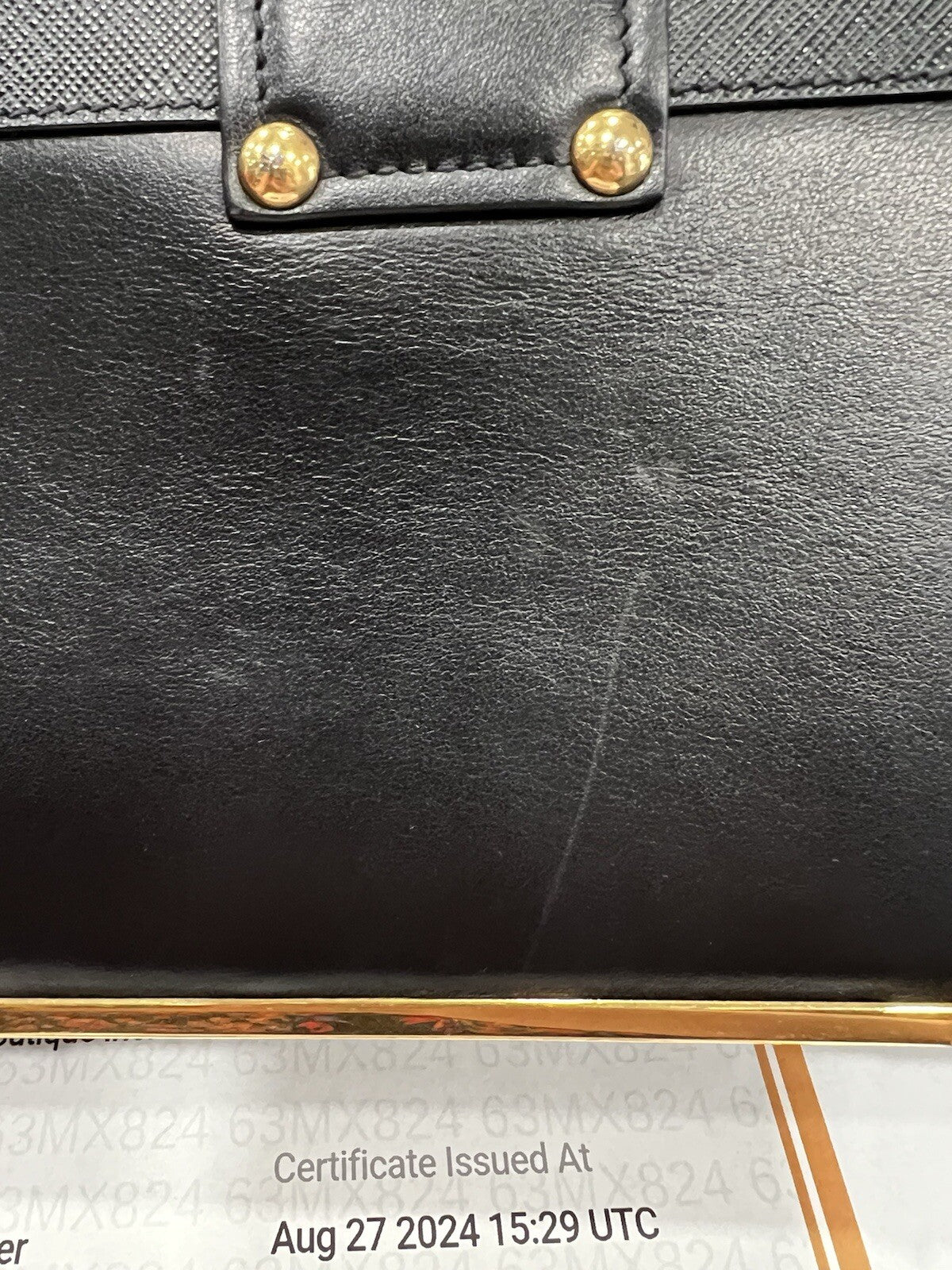 Prada Cashier Shoulder Bag With Certificate Of Authenticity