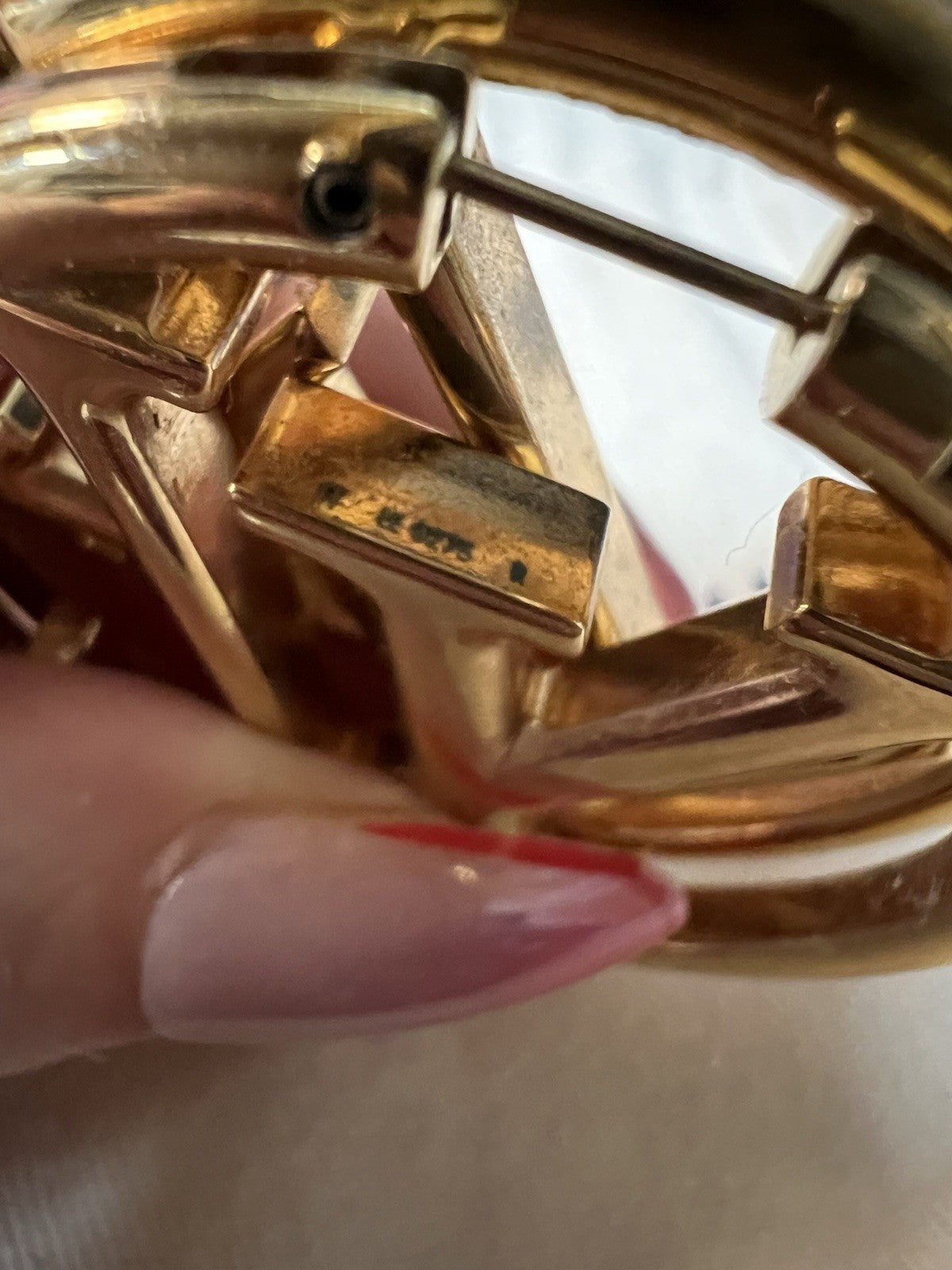Louis Vuitton Louise GM Hoop Earrings Box Duster & Receipt Retail $740
