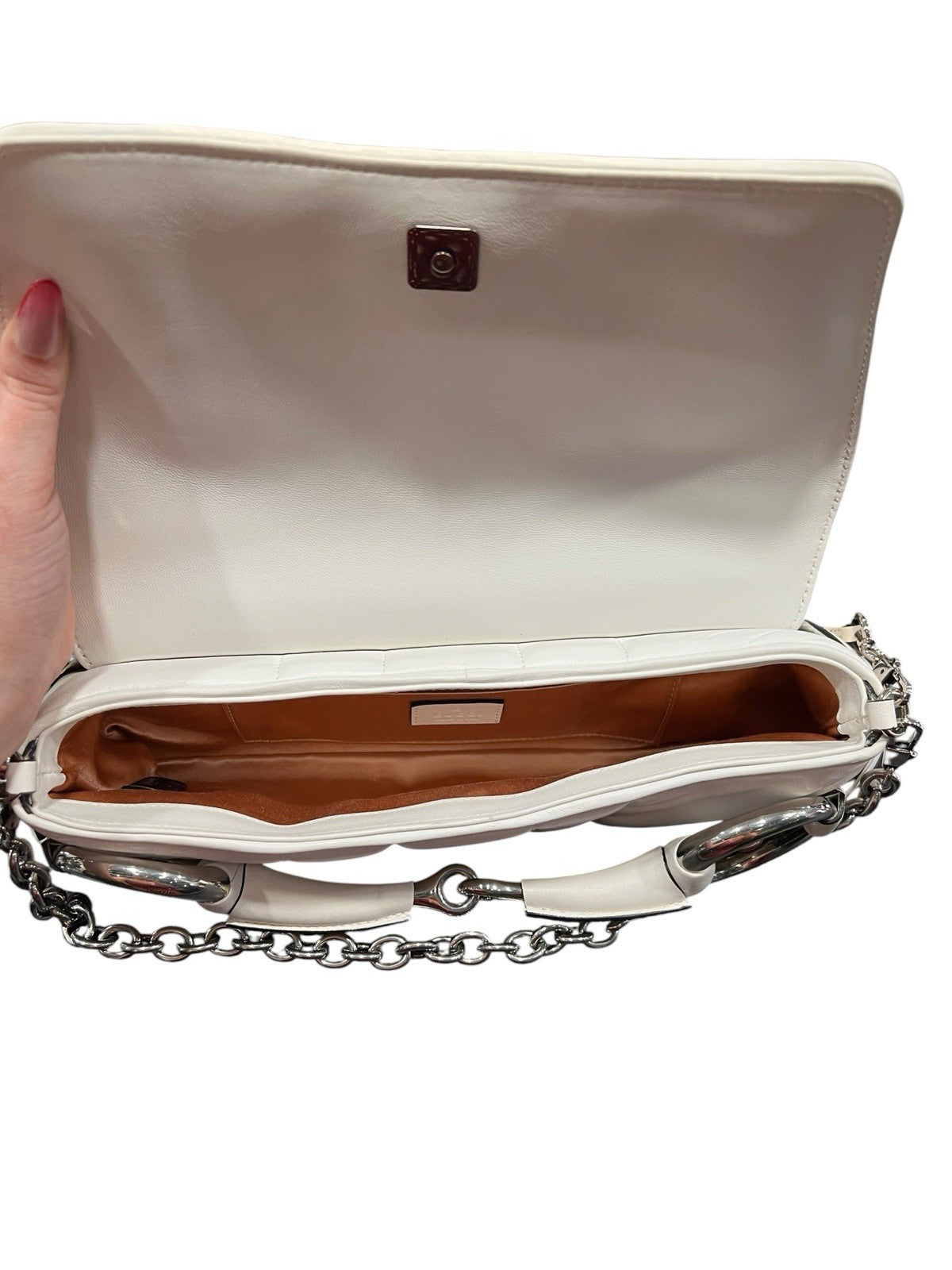 Gucci Nappa Vertical Matelasse Medium Maxi Horsebit Chain Shoulder Bag