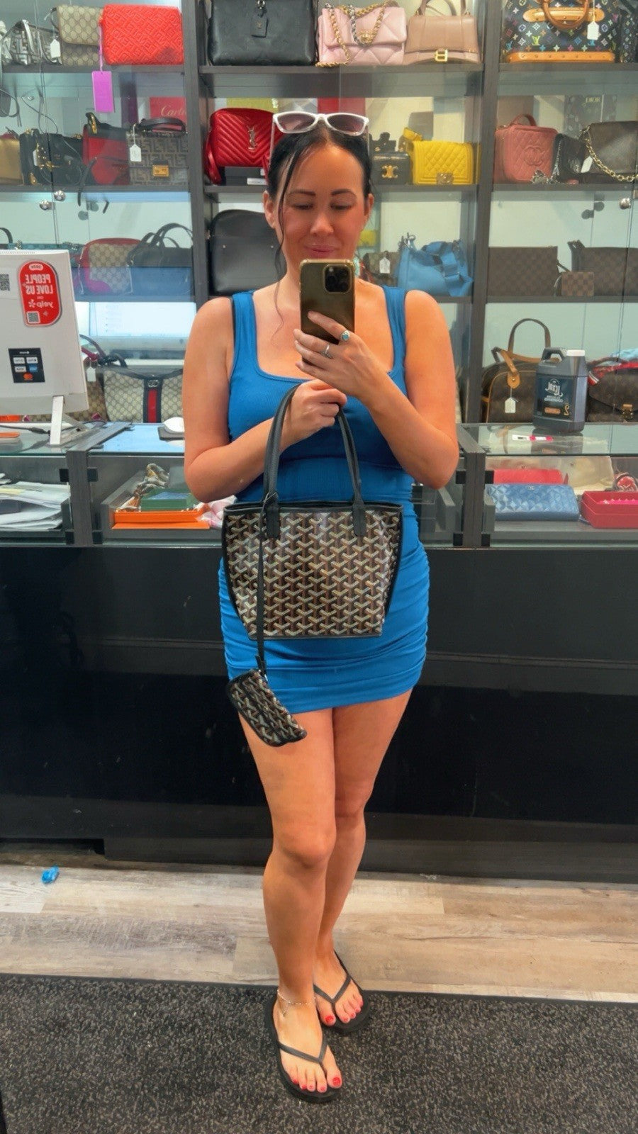 Goyard Anjou Pm Reversible Tote Bag Goyardine Certificate Of Authenticity