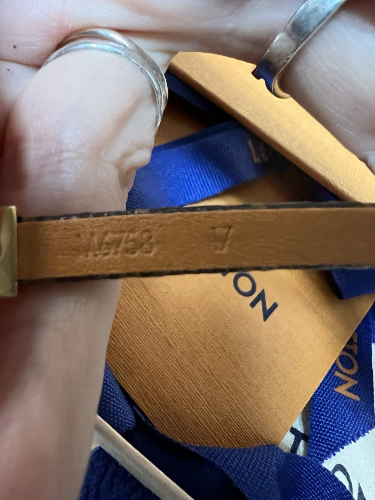 Louis Vuitton Say Yes Monogram Double Heart Bracelet Retail $440 Size S 17 6.7"