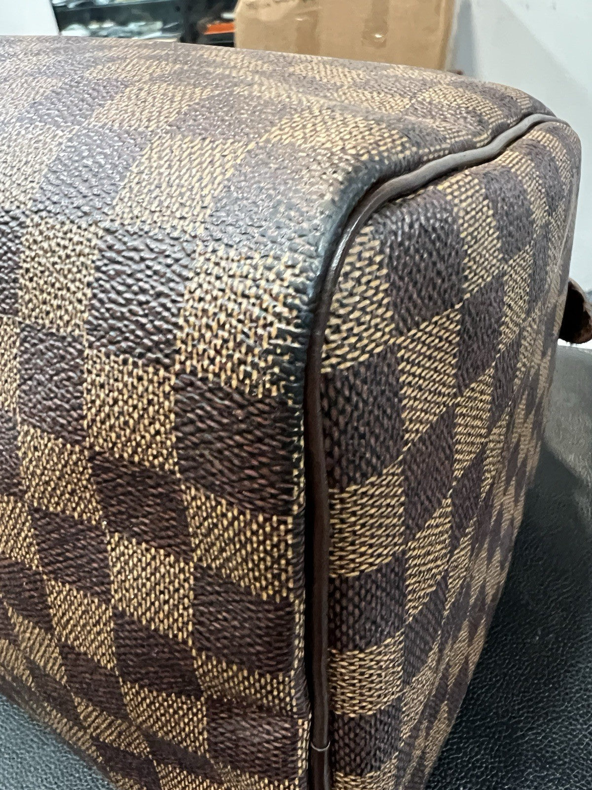 Louis Vuitton Damier Ebene 35 Speedy Retail $1730 With Authenticity