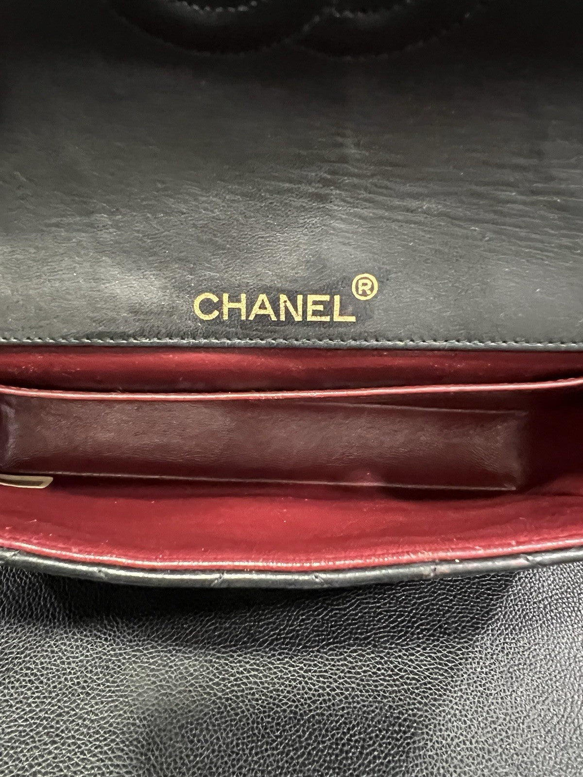 Chanel Vintage 24k Gold Plated Rectangular Single Flap Chain Bag