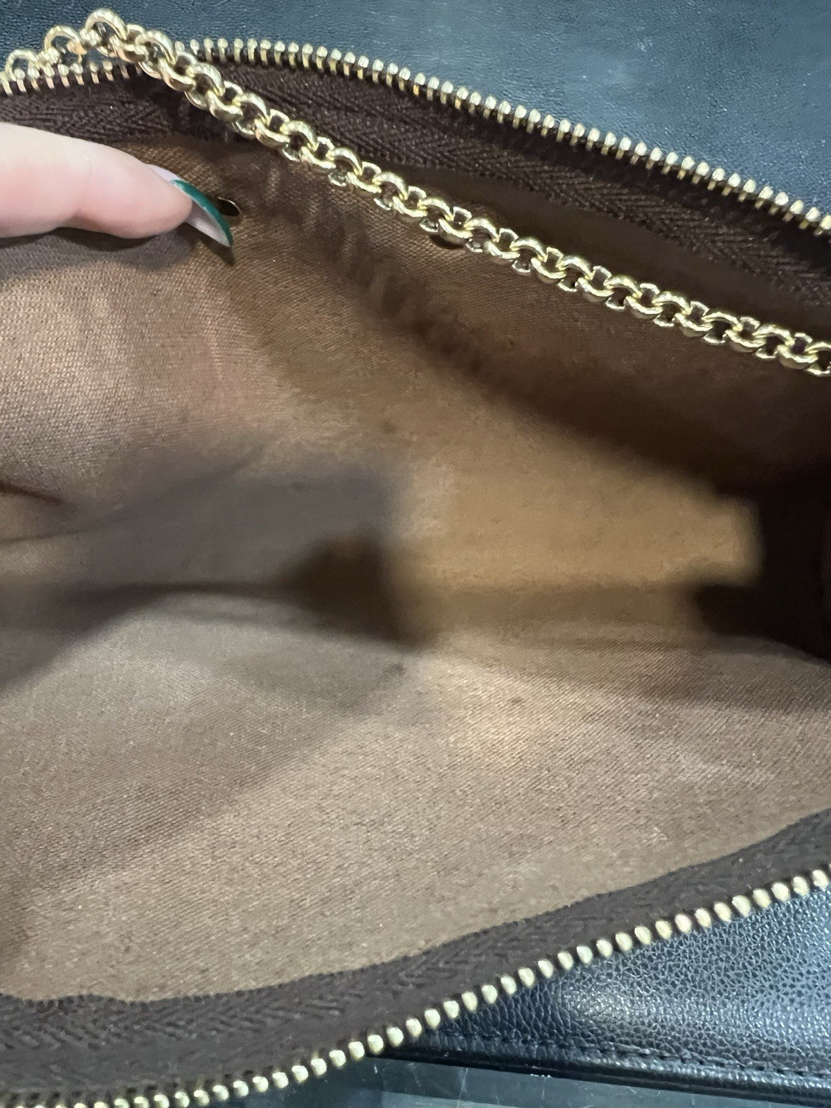 Louis Vuitton Monogram Canvas Eva Clutch Bag With Authenticity