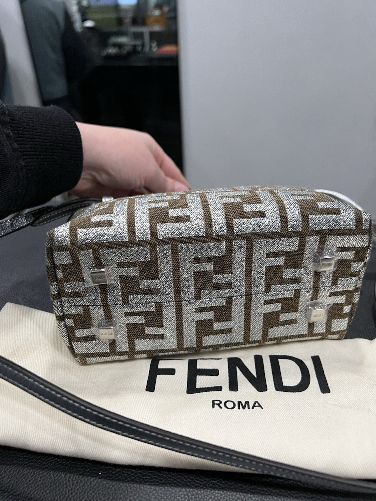Fendi Mini By The Way Icons Bag Tags & Duster NWOT