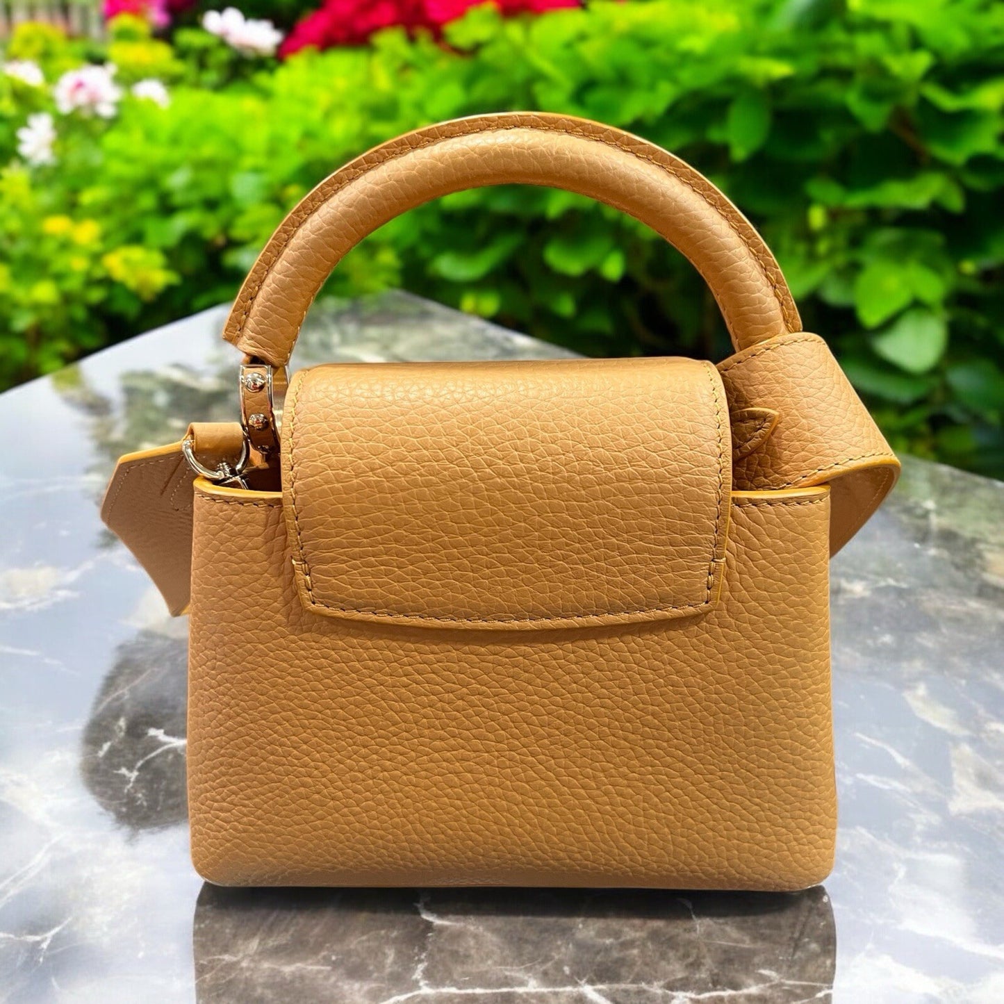 Louis Vuitton Capucines Mini Taurillion Ocre NWT