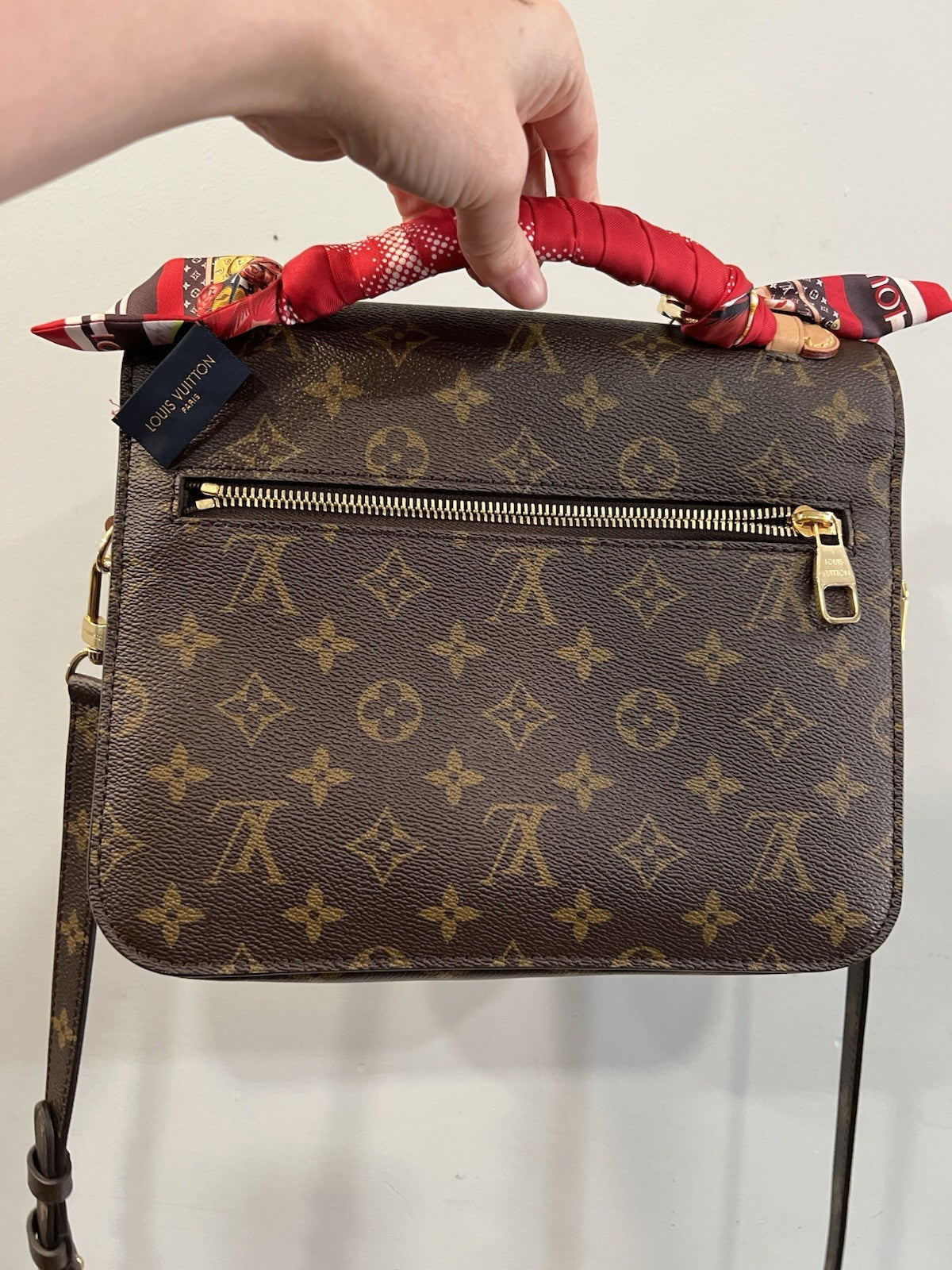 Louis Vuitton Metis Pochette W/Scarf Keychain Duster & Authenticity Retail $3395