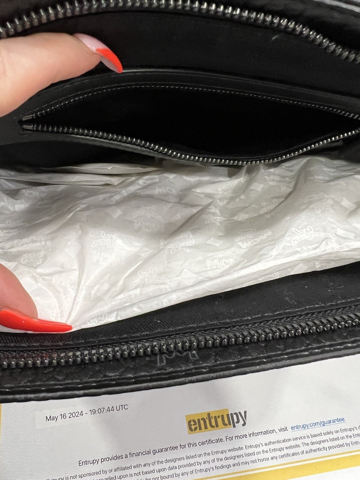 MCM Black Stark Studded Limited Edition Zip Clutch NWT & Certificate