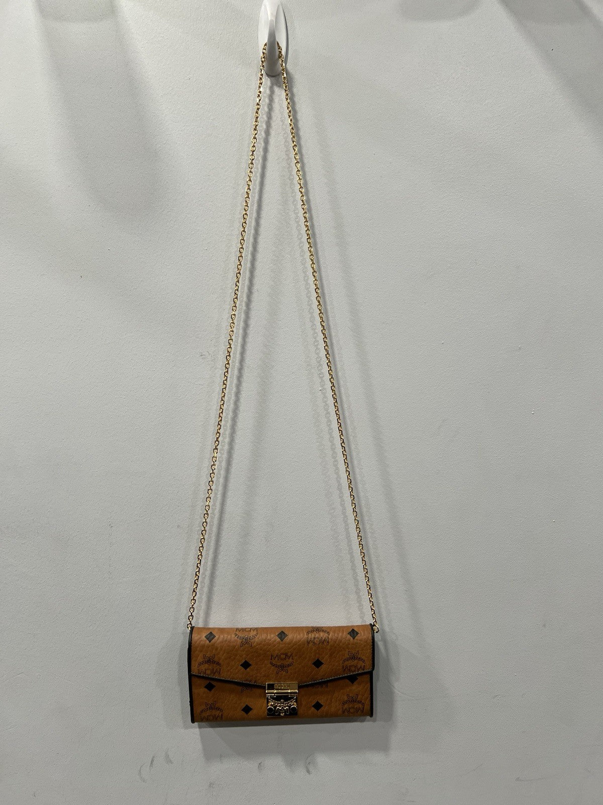 MCM Tracy Wallet Crossbody In Visetos Retail $580