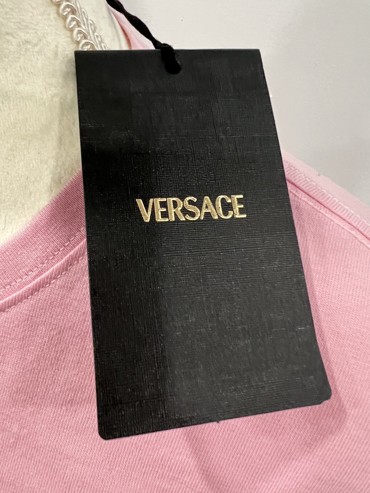Versace Milano Stamp Crop Tee Shirt Size 42/US6 NWT (Retail $770)