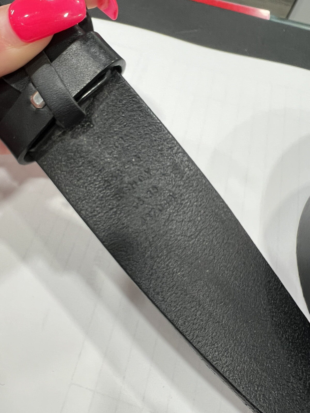 Gucci Black Matte Interlocking G Belt Size 95cm/38" Retail $540