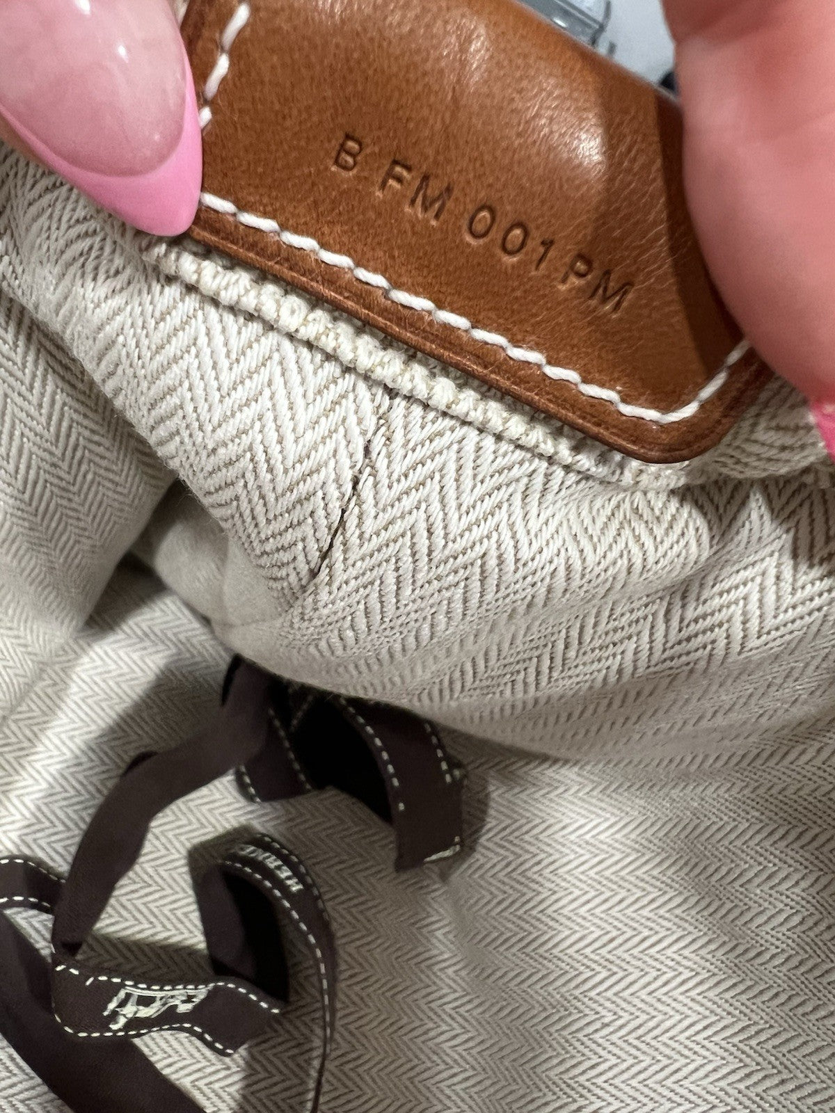 Hermes Cloth Fourbi 25 Pouch With Certificate Of Authenticity