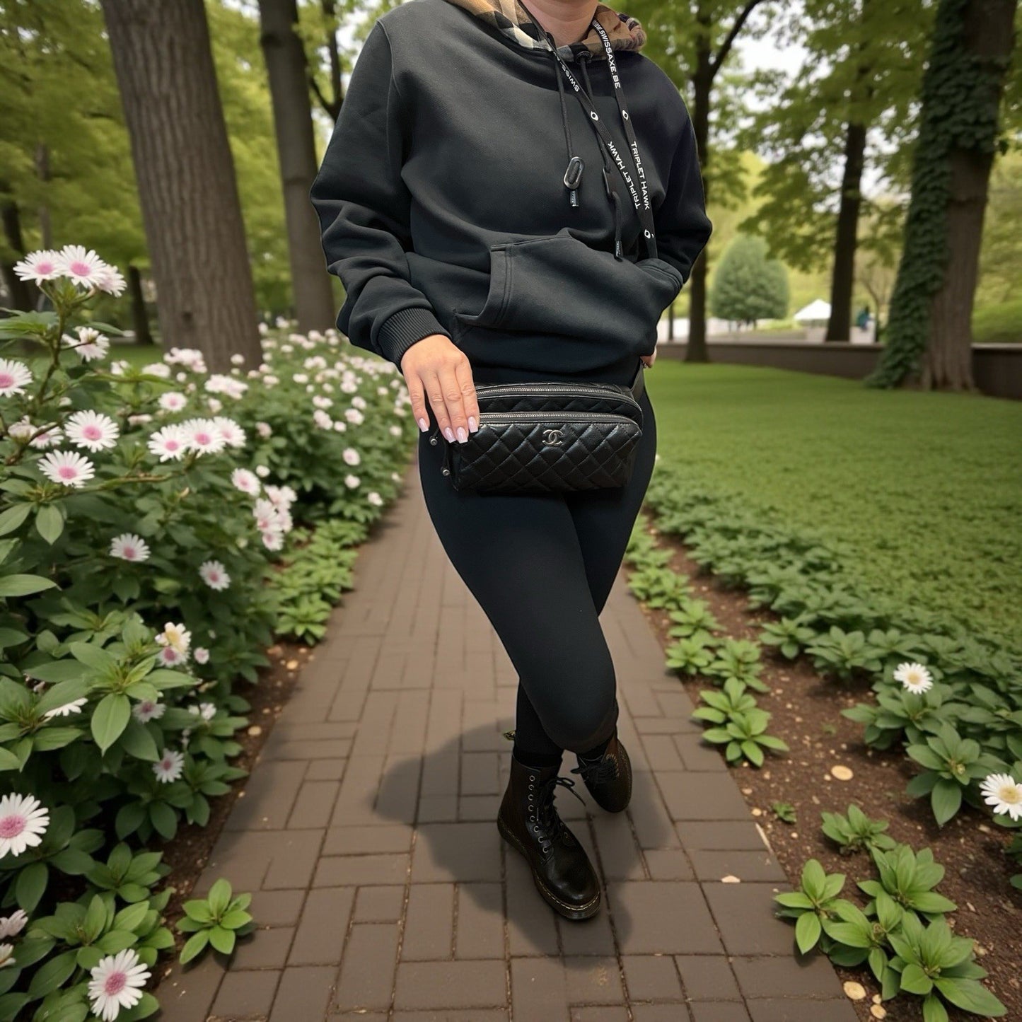 Chanel Caviar Quilted Street Waist Bag NWOB