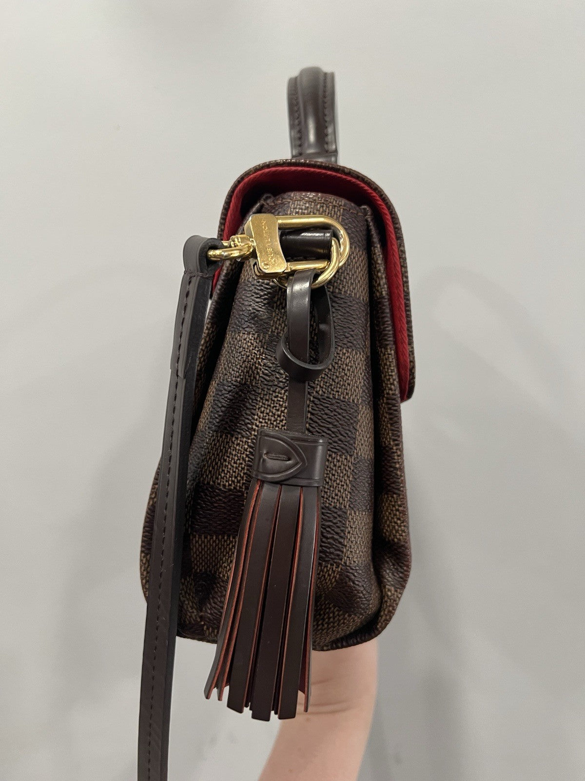 Louis Vuitton Damier Ebene Croisette Crossbody W/Authenticity