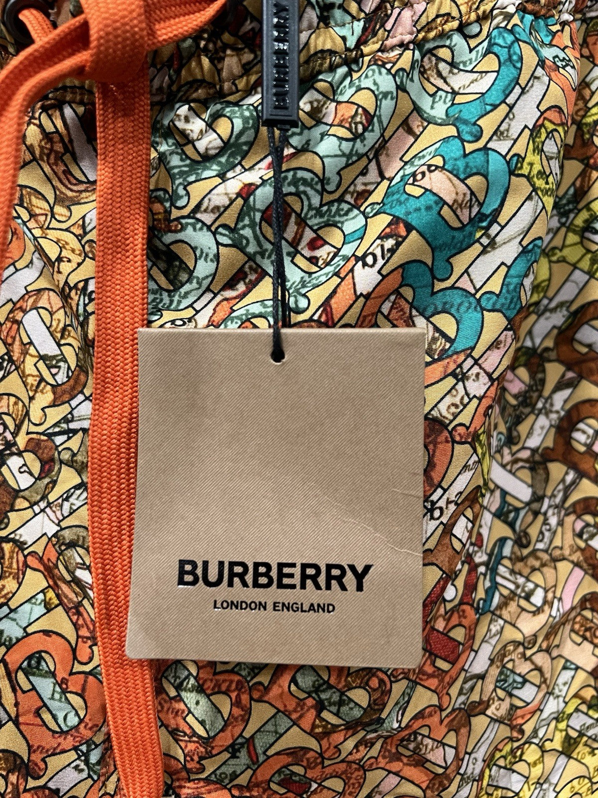 Burberry Greenford Tb Earth Swim Shorts Size XL NWT