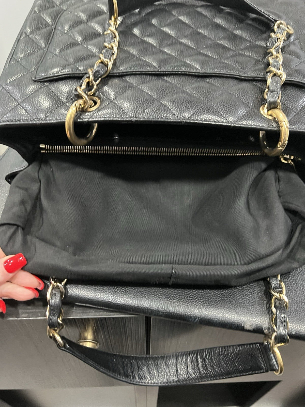 Chanel GST Grand Shopper Tote With Authenticity