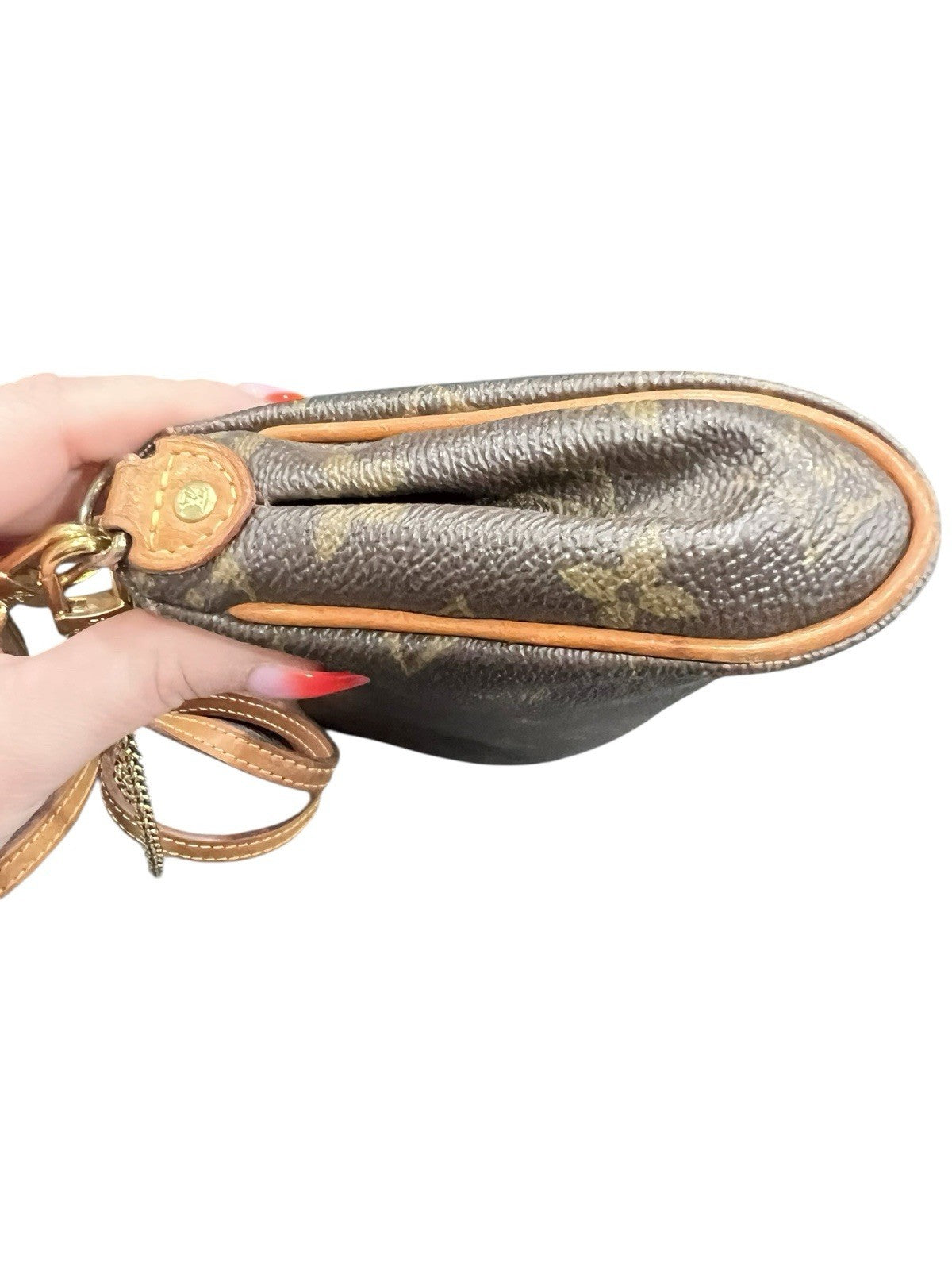 Louis Vuitton Eva Crossbody Brown Canvas Coated Monogram With Authenticity