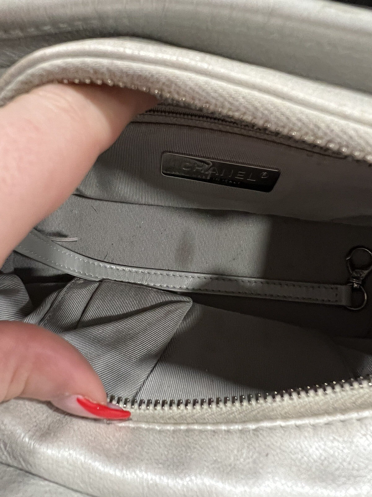 Chanel Gabrielle Small Taupe Multi Chain Bag W/Certificate Of Authenticity