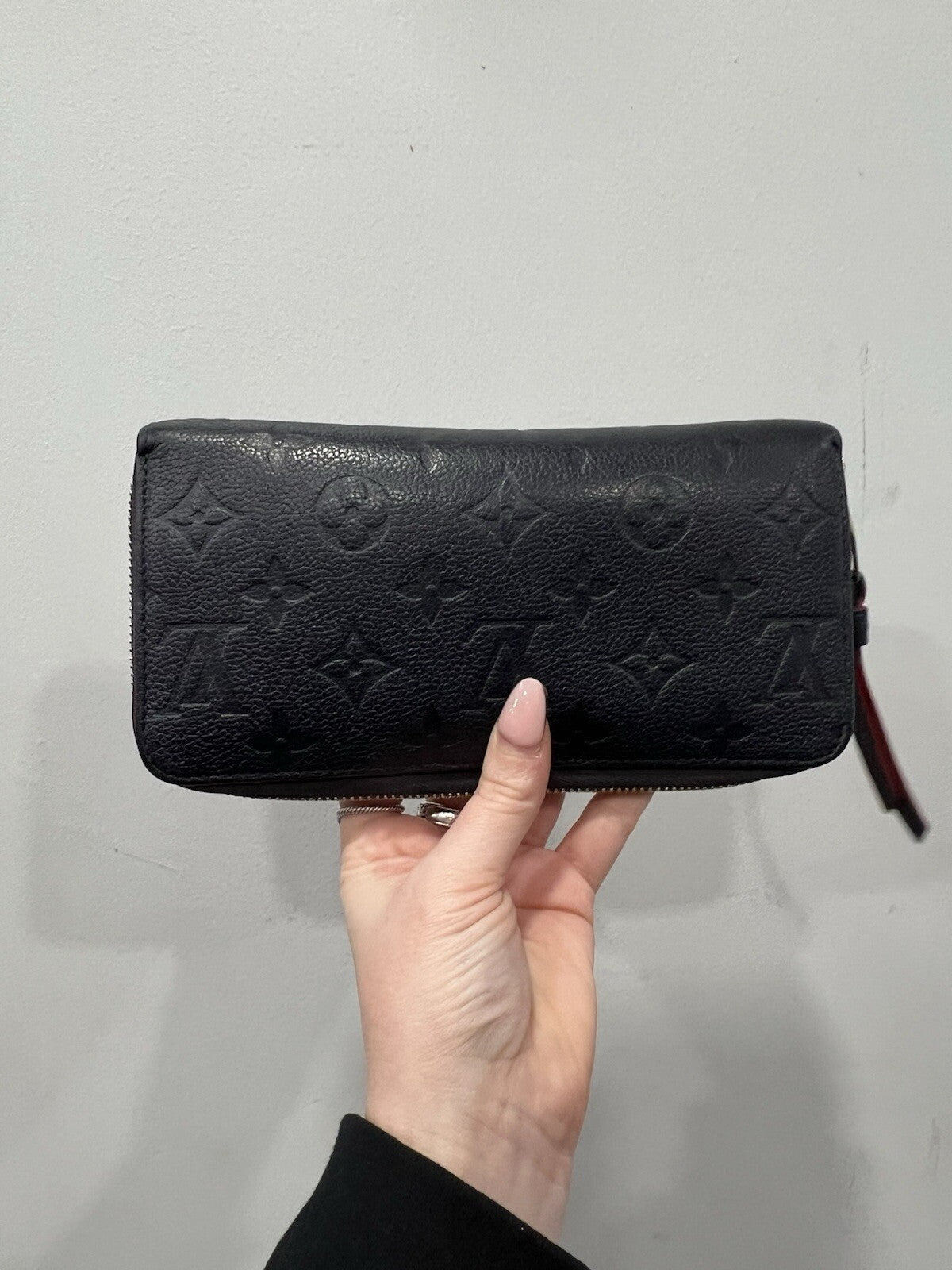 Louis Vuitton Bleu Infini Empreinte Zippy Wallet W/Certifiate Retail $1140