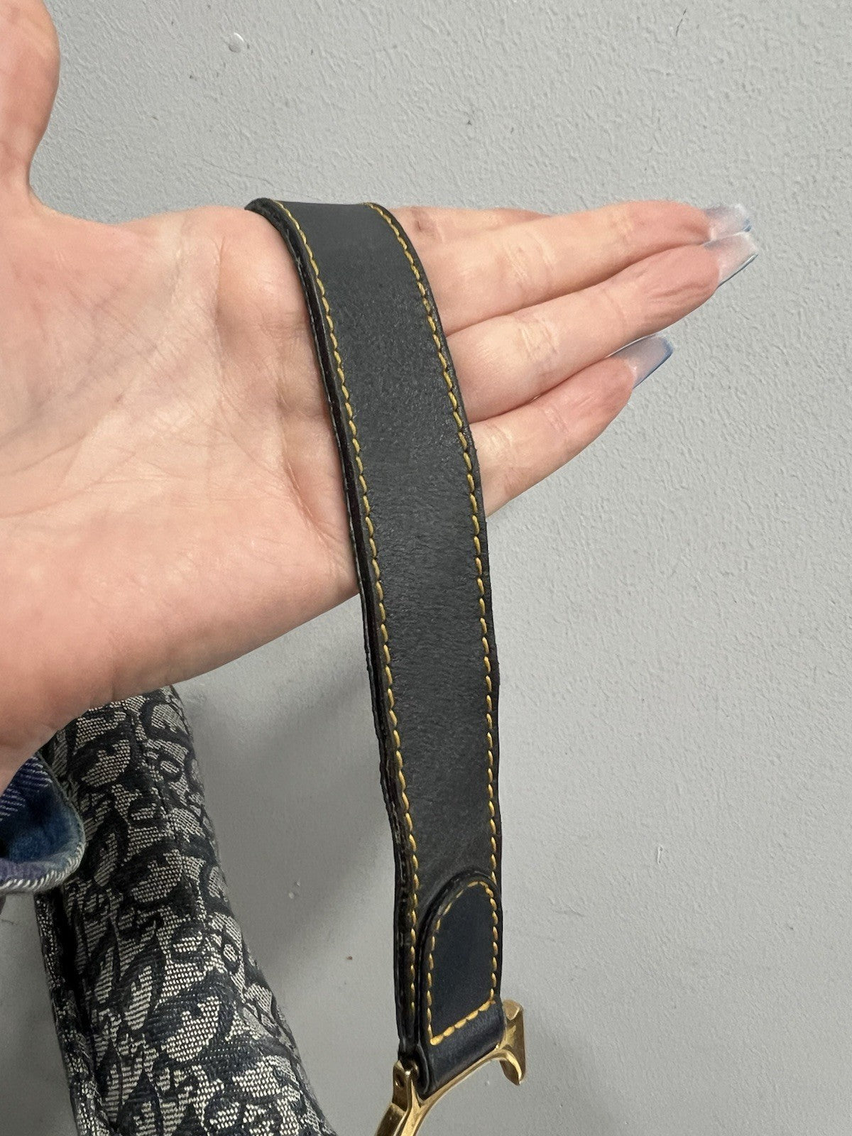 Christian Dior Vintage Saddle Diorissimo Bag