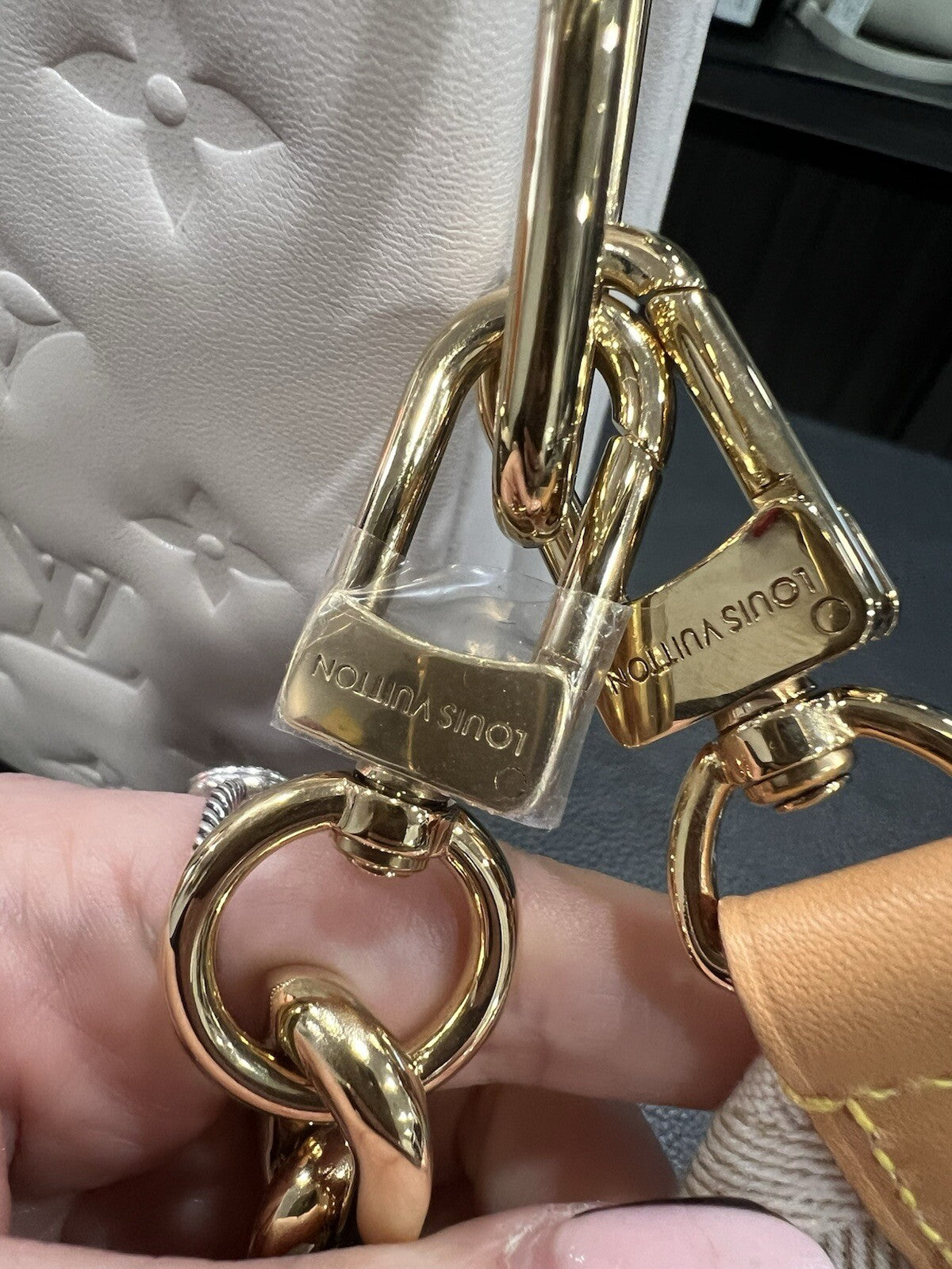 Louis Vuitton Cream Coussin PM Box Duster & Tags
