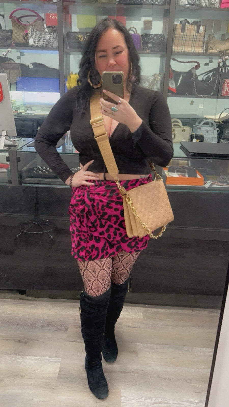 Louis Vuitton Camel Coussin PM W/Duster