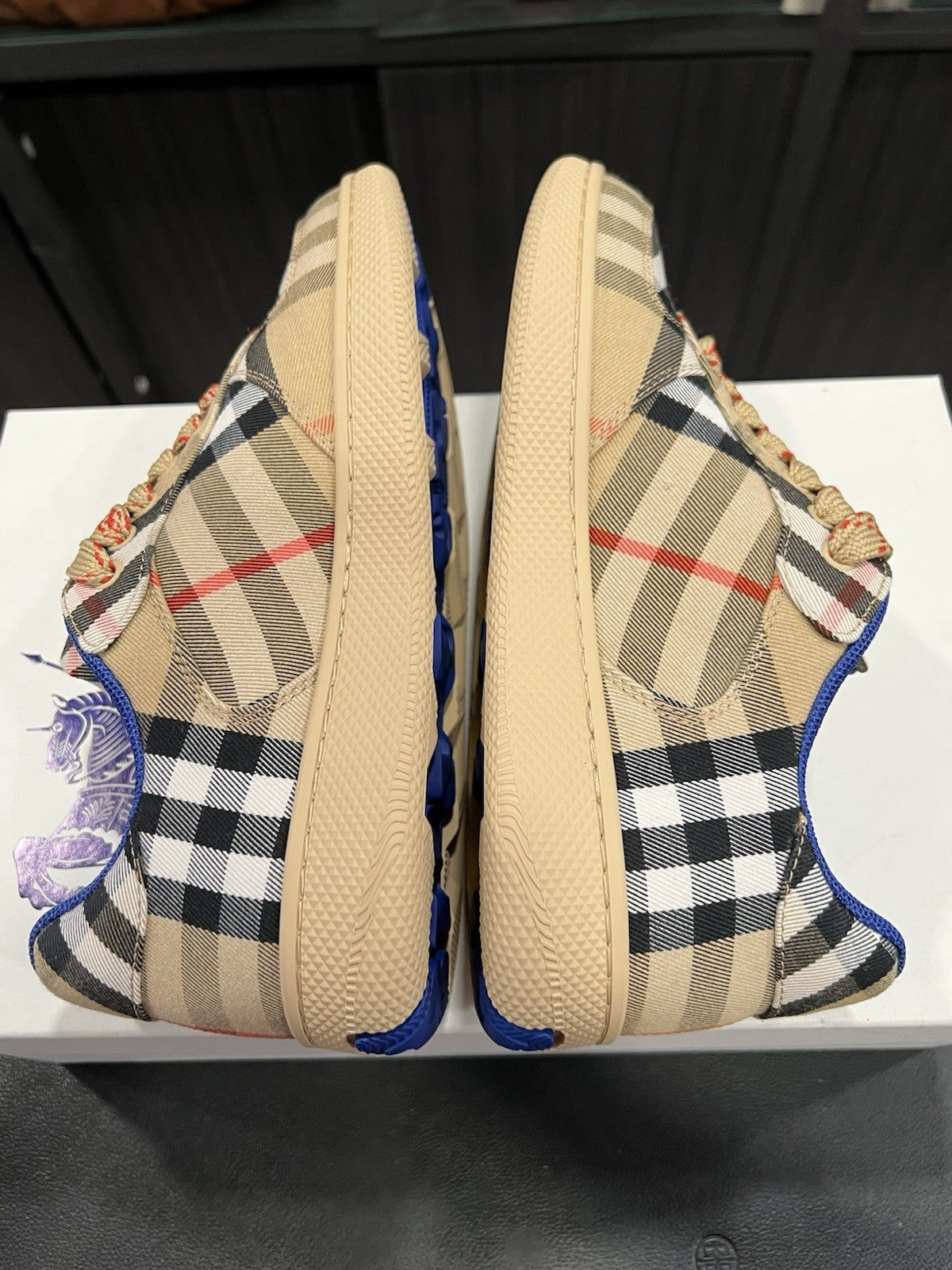 Burberry Check Terrace Sneakers Size 38/US8