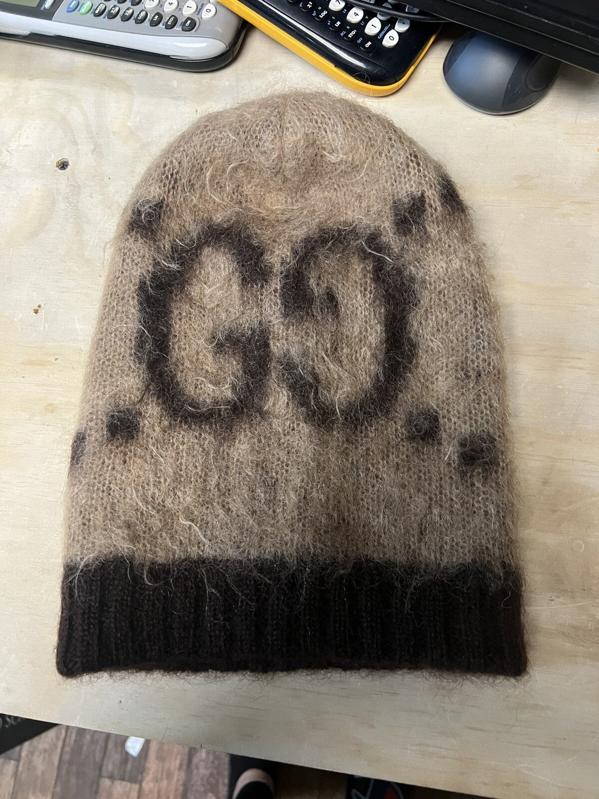 Gucci Signature G Mohair Beanie Size S